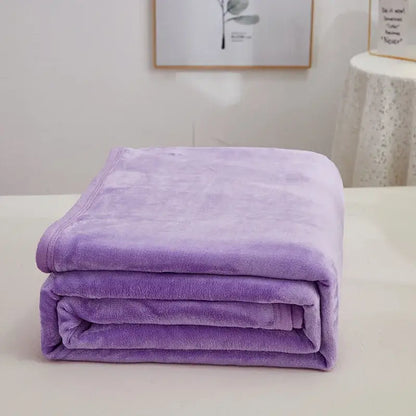 A plush lavender fleece blanket neatly folded featuring cozy checkered fleece material for bear bedroom decorbites throw
