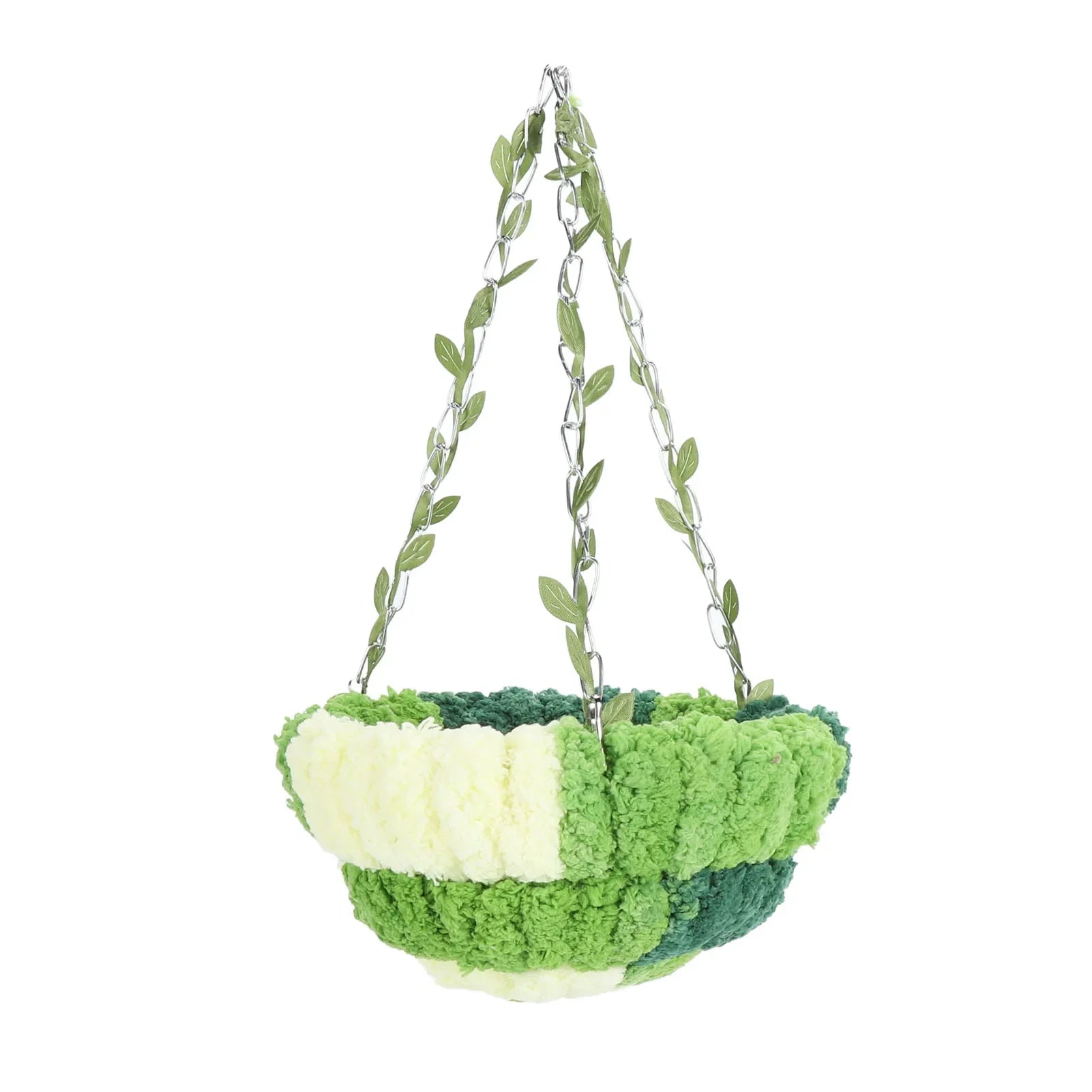 Cozy Coral Fleece Parrot Hammock - Green
