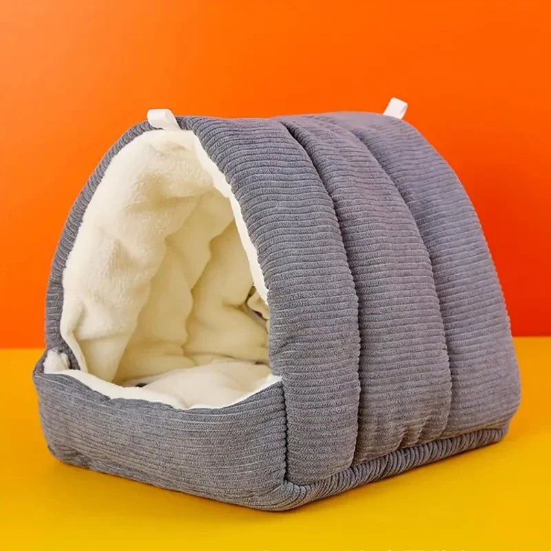 Cozy Parrot Cage Hanging Hut Bed