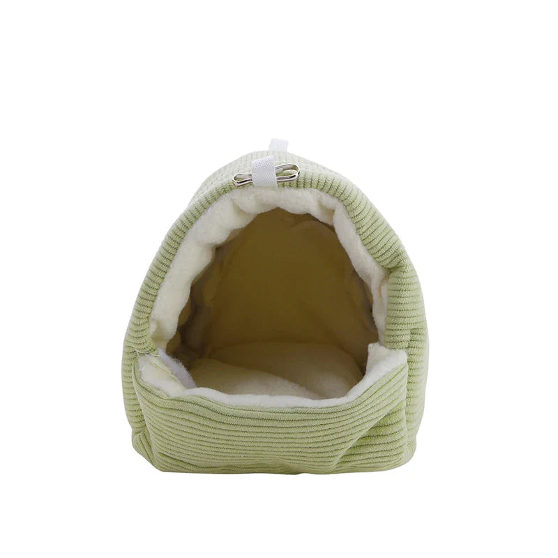 Cozy Parrot Cage Hanging Hut Bed