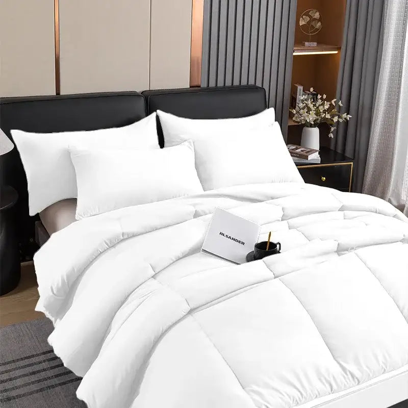 White quilted comforter with soft plush texture in decorbites cozy spring queen gray quilted duvet set for bedroom decor