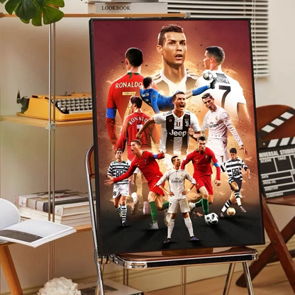 CR7 Self-Adhesive Art Poster for Home Decor - 30x40 No Frame / z4 - Posters
