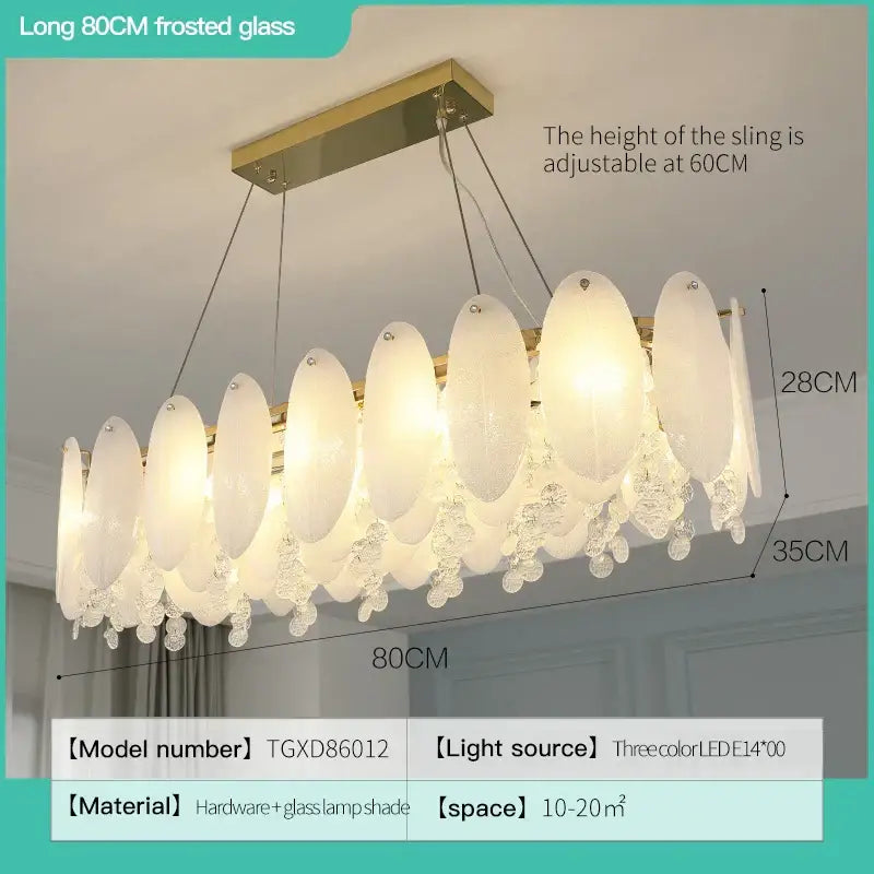 Elegant cream wind led chandelier with frosted white opal glass and gold-toned metal frame for bedroom decorbites cream wind