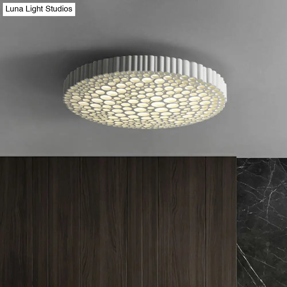 DecorBites™ DecorBites™ Creative Bedroom Shine: Simple LED Metal Circle Flush Mount Ceiling Light