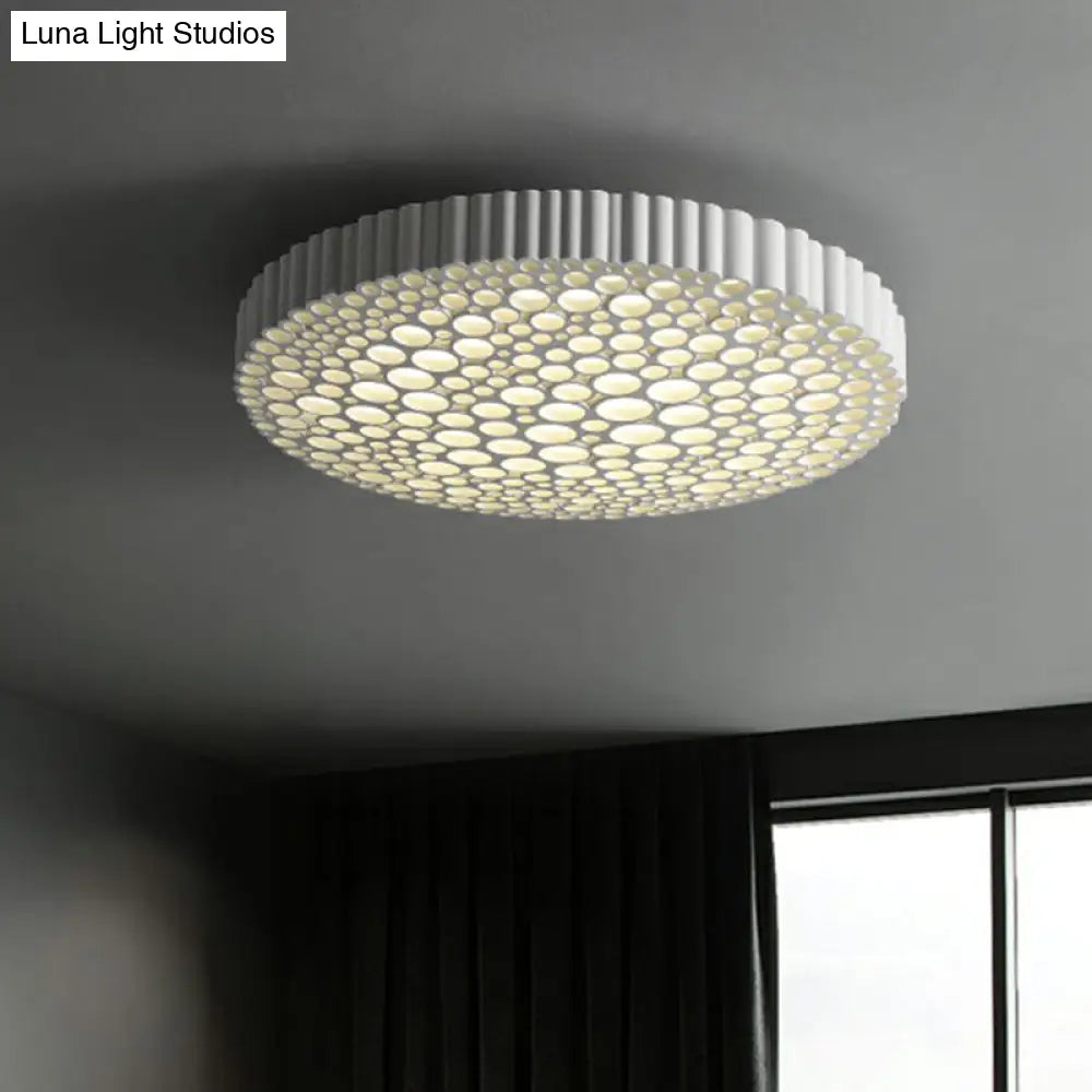 DecorBites™ DecorBites™ Creative Bedroom Shine: Simple LED Metal Circle Flush Mount Ceiling Light