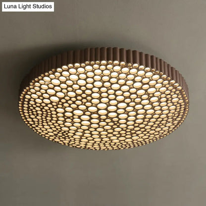 DecorBites™ DecorBites™ Creative Bedroom Shine: Simple LED Metal Circle Flush Mount Ceiling Light