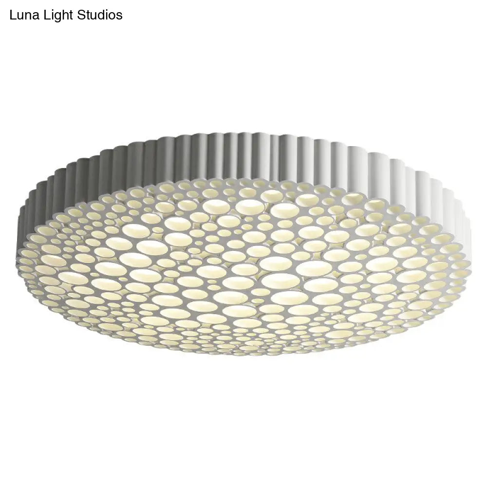 DecorBites™ DecorBites™ Creative Bedroom Shine: Simple LED Metal Circle Flush Mount Ceiling Light