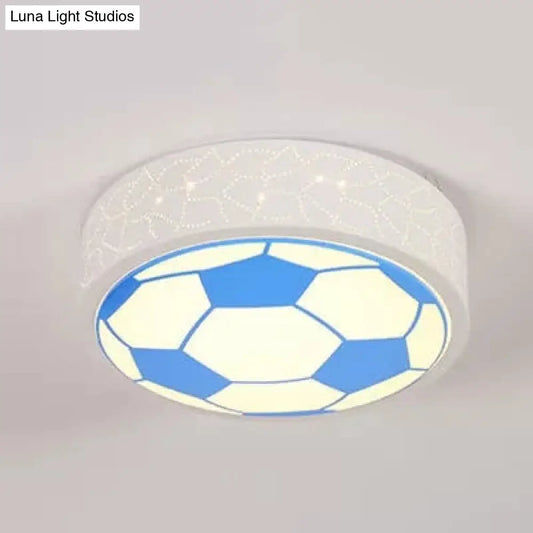 DecorBites™ DecorBites™ Creative Metal Soccer Ceiling Light for Kids Bedroom and Bathroom - Flush Mount Sport Lighting