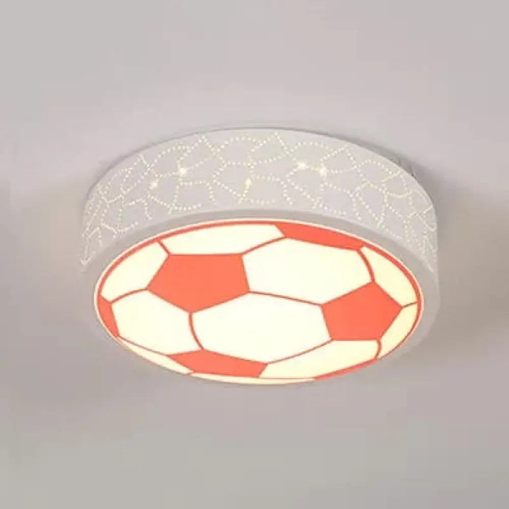 DecorBites™ DecorBites™ Creative Metal Soccer Ceiling Light for Kids Bedroom and Bathroom - Flush Mount Sport Lighting