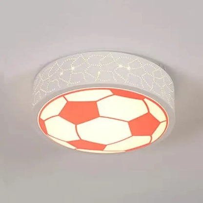 DecorBites™ DecorBites™ Creative Metal Soccer Ceiling Light for Kids Bedroom and Bathroom - Flush Mount Sport Lighting