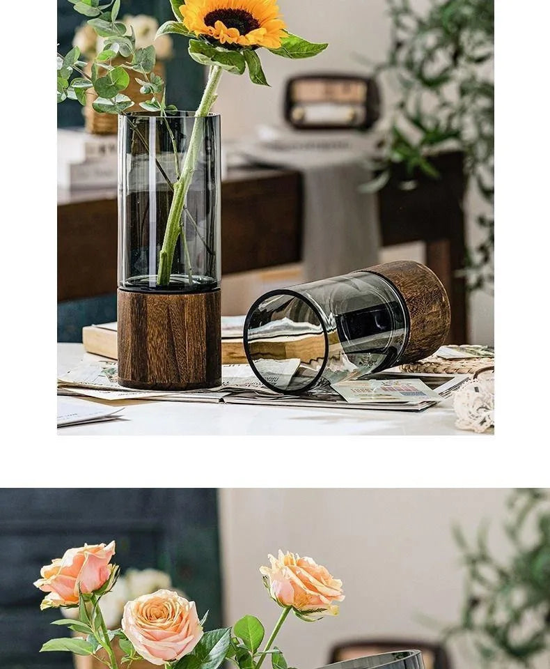Creative Retro Glass Vase for Living Room