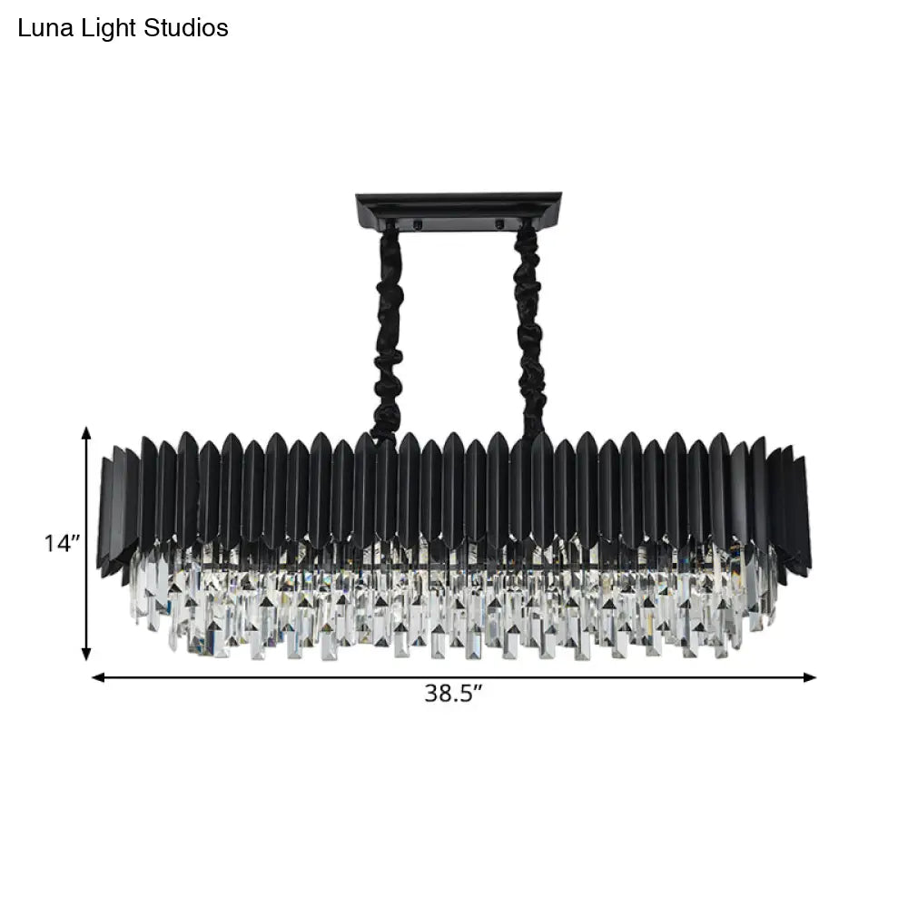 Lámpara de techo colgante de cristal DecorBites™ Crystal 6/8 en color negro