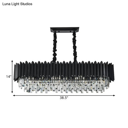 Lámpara de techo colgante de cristal DecorBites™ Crystal 6/8 en color negro