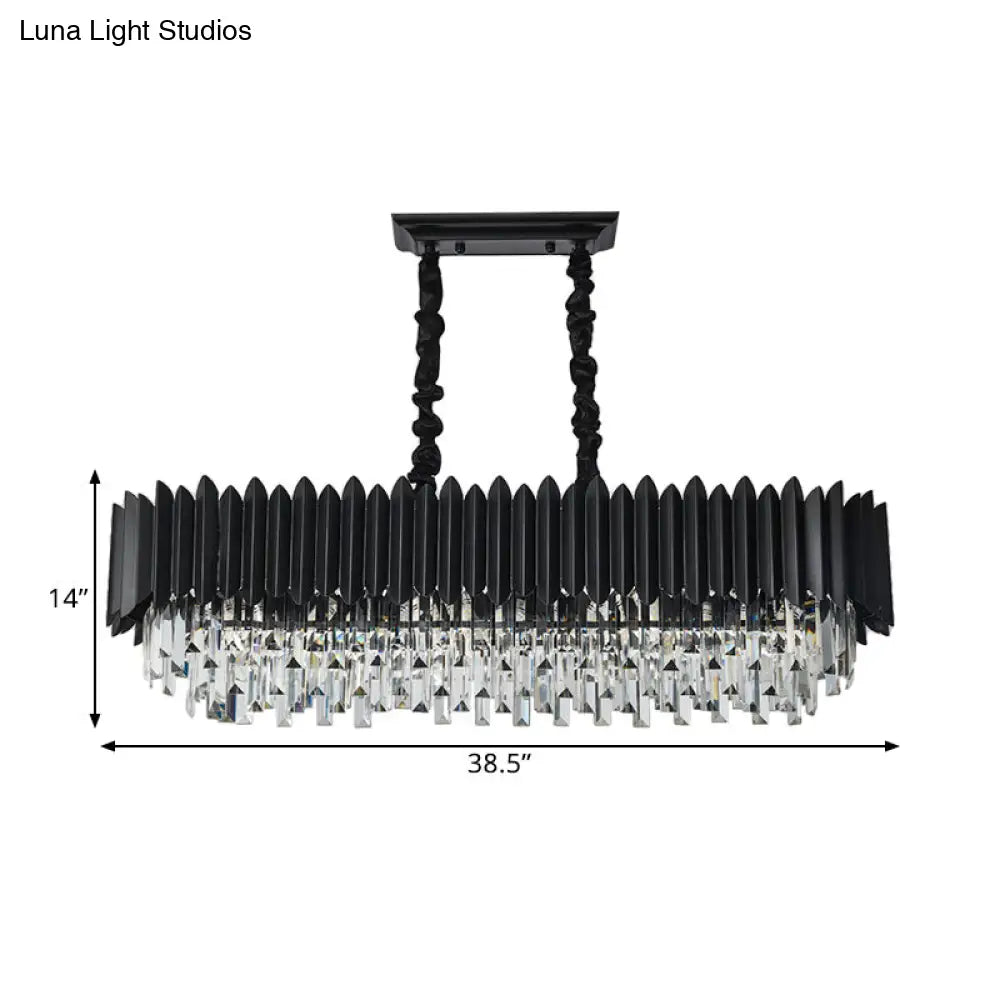 Lámpara de techo colgante de cristal DecorBites™ Crystal 6/8 en color negro