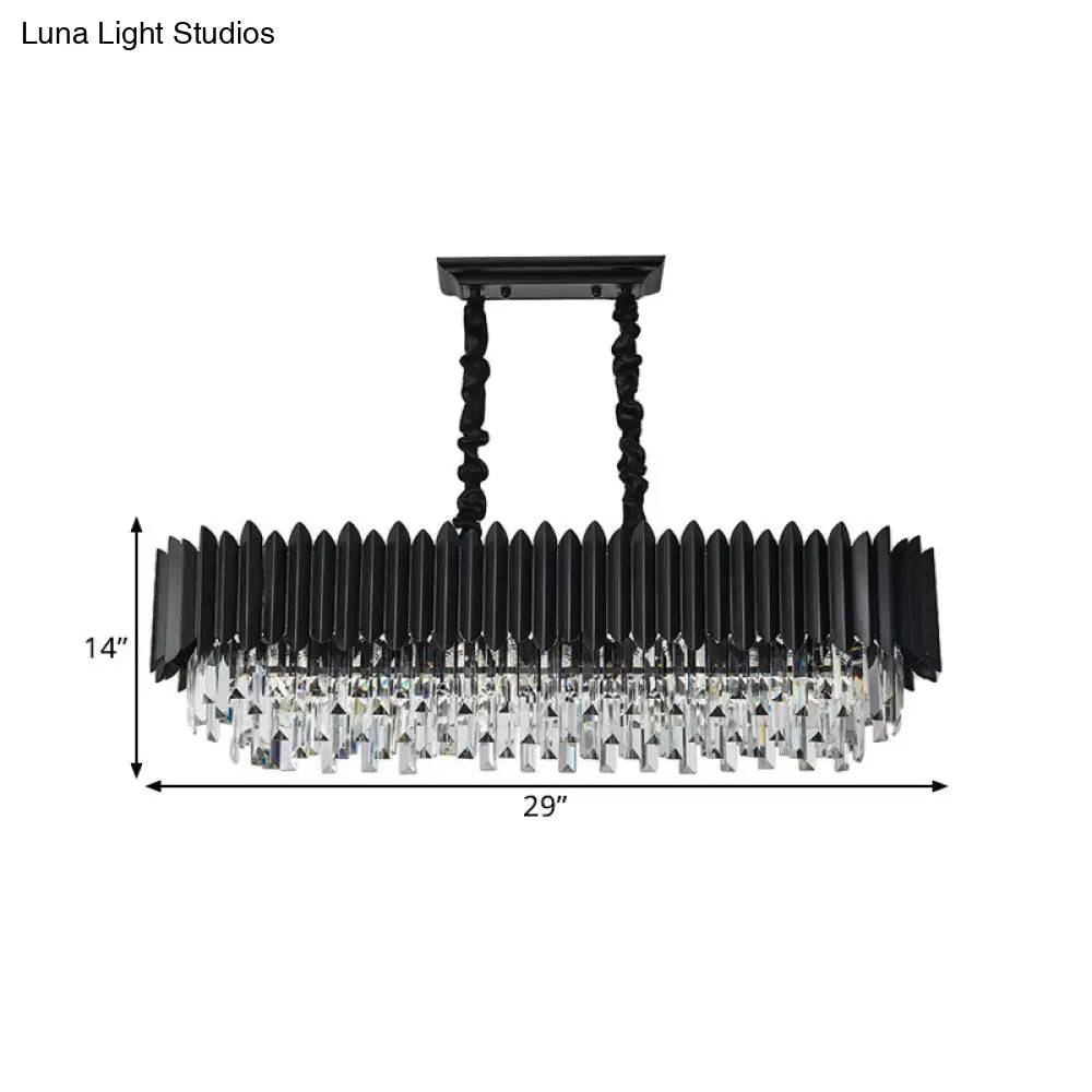 Lámpara de techo colgante de cristal DecorBites™ Crystal 6/8 en color negro