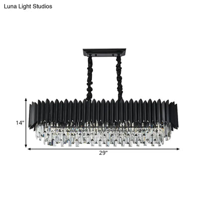 Lámpara de techo colgante de cristal DecorBites™ Crystal 6/8 en color negro