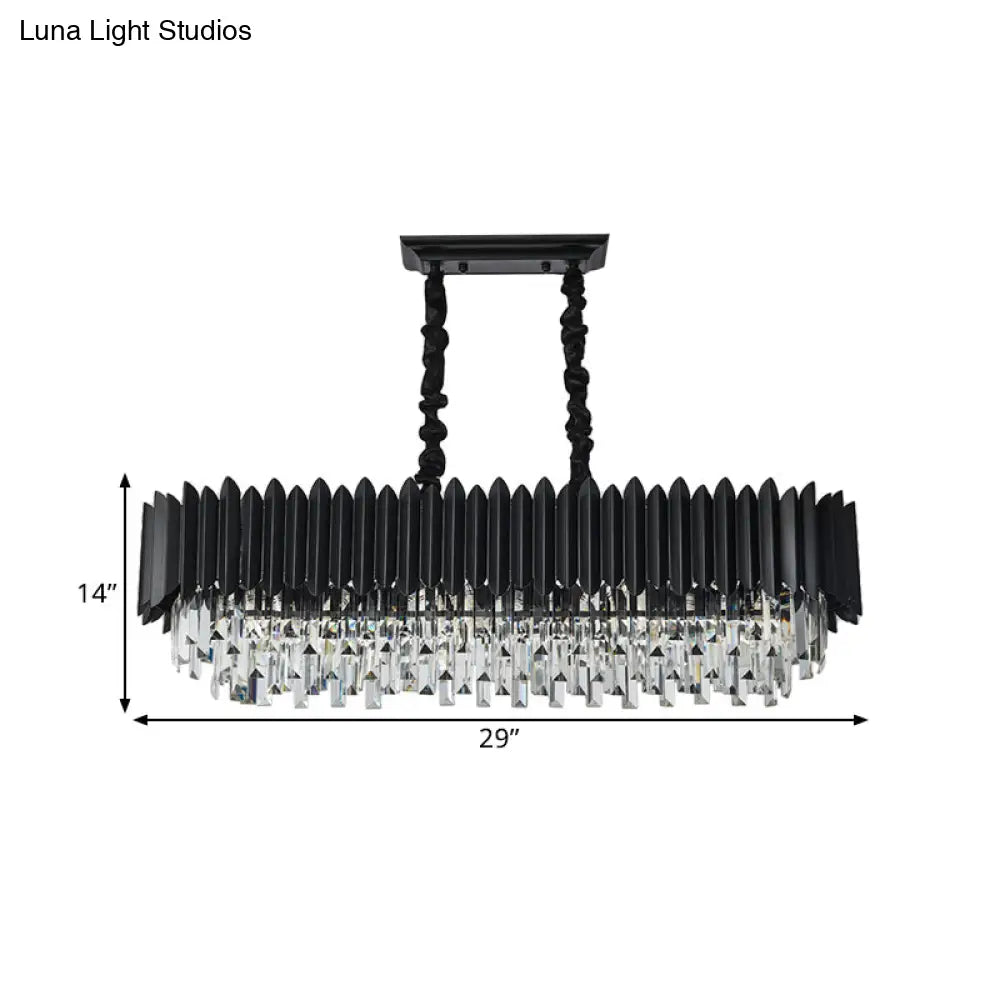 Lámpara de techo colgante de cristal DecorBites™ Crystal 6/8 en color negro