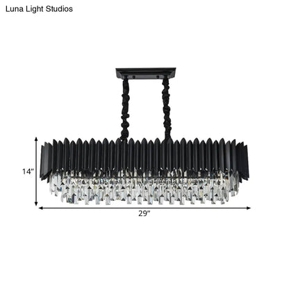 Lámpara de techo colgante de cristal DecorBites™ Crystal 6/8 en color negro