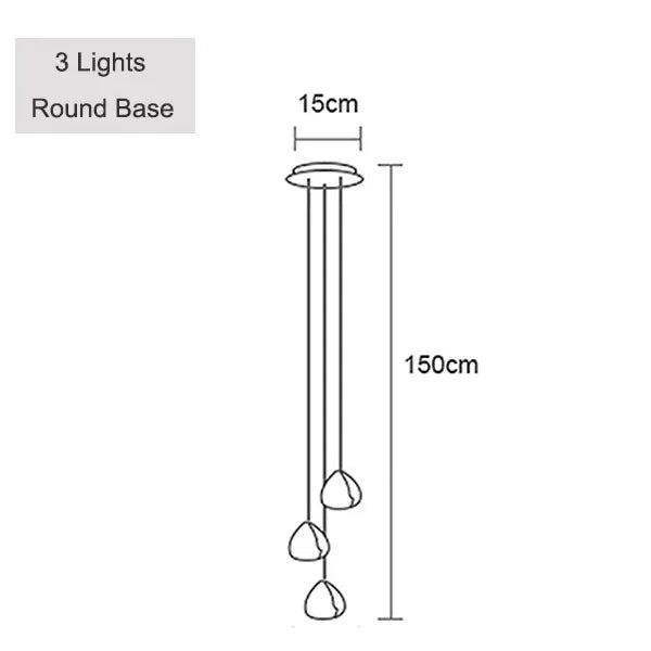Crystal Ball Staircase Pendant Light in Brushed Stainless