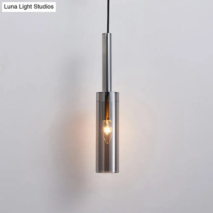 Crystal Block Pendant Light - Simplicity meets Elegance in this 1-Light Brass Ceiling Fixture