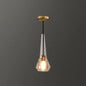 Crystal Block Pendant Light - Simplicity meets Elegance in this 1-Light Brass Ceiling Fixture