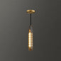 Crystal Block Pendant Light - Simplicity meets Elegance in this 1-Light Brass Ceiling Fixture