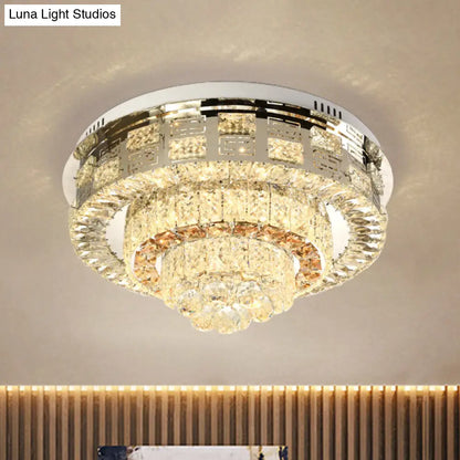 DecorBites™ مصباح LED كريستالي مثبت في السقف من DecorBites™ بتصميم عصري