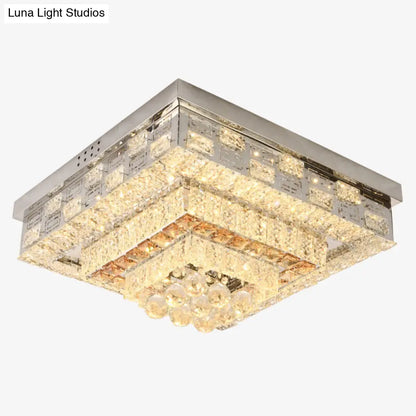 DecorBites™ مصباح LED كريستالي مثبت في السقف من DecorBites™ بتصميم عصري