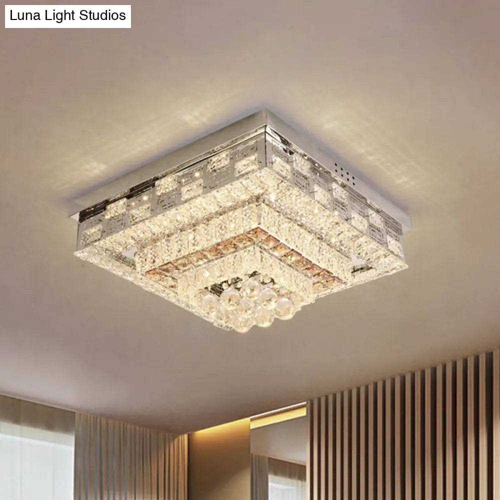 DecorBites™ مصباح LED كريستالي مثبت في السقف من DecorBites™ بتصميم عصري