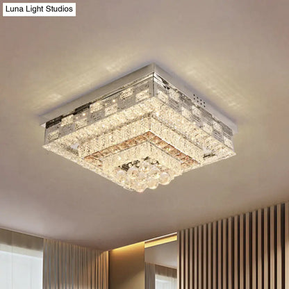 DecorBites™ مصباح LED كريستالي مثبت في السقف من DecorBites™ بتصميم عصري