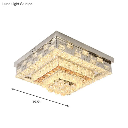 DecorBites™ مصباح LED كريستالي مثبت في السقف من DecorBites™ بتصميم عصري