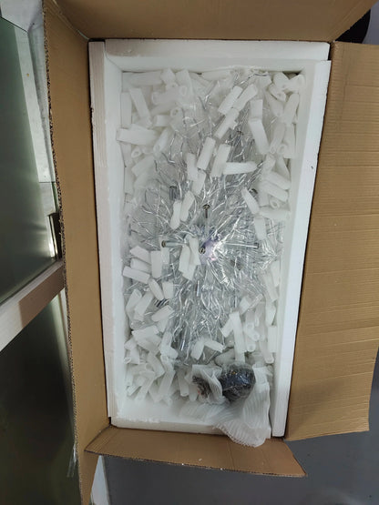 Crystal Chandelier with Raindrop Crystals - Chandelier