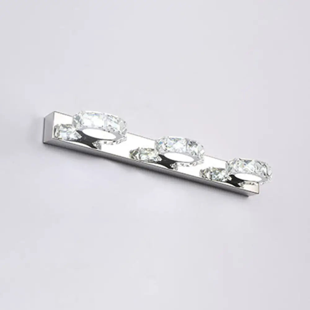 مصباح حائط دائري كريستالي - تصميم عصري بسيط لإطلالة أنيقة