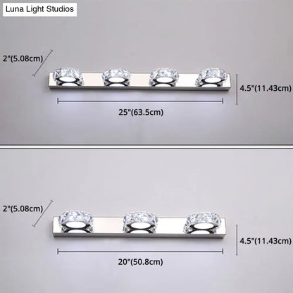 مصباح حائط دائري كريستالي - تصميم عصري بسيط لإطلالة أنيقة