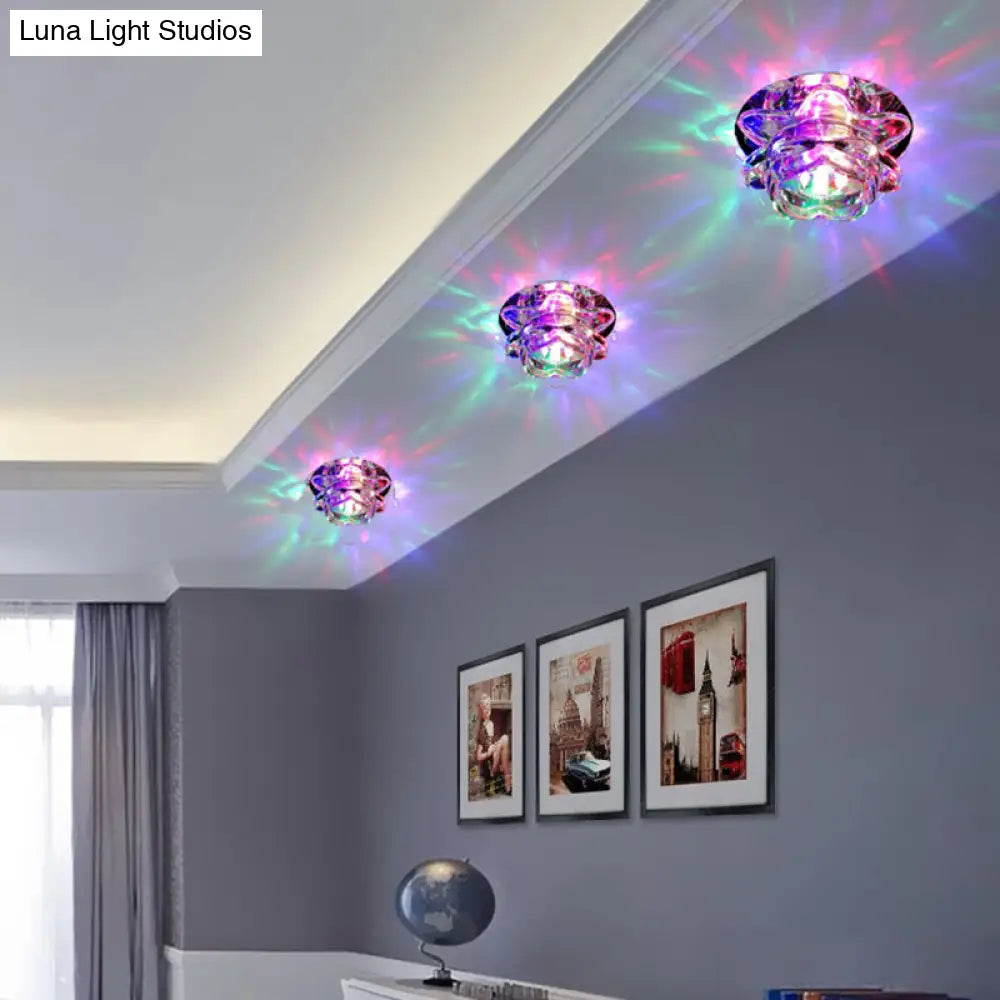 DecorBites™ Lámpara de techo LED minimalista Crystal Clear Lotus para pasillo