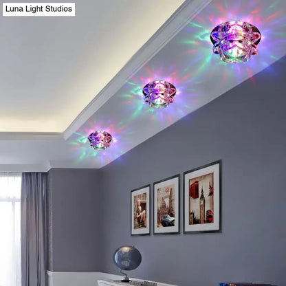 DecorBites™ Lámpara de techo LED minimalista Crystal Clear Lotus para pasillo