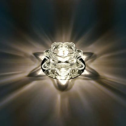 DecorBites™ Lámpara de techo LED minimalista Crystal Clear Lotus para pasillo