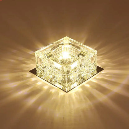 DecorBites™ Lámpara de techo LED empotrada Crystal Cubic para pasillos