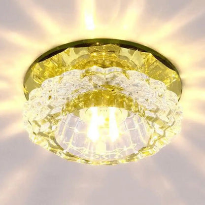 DecorBites™ Crystal Floral Flush Mount Ceiling Fixture