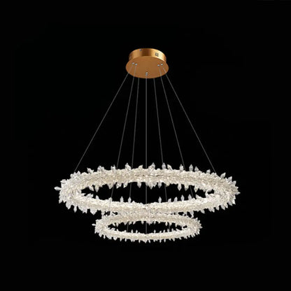 Crystal Flower Chandelier Light for Modern Living Rooms