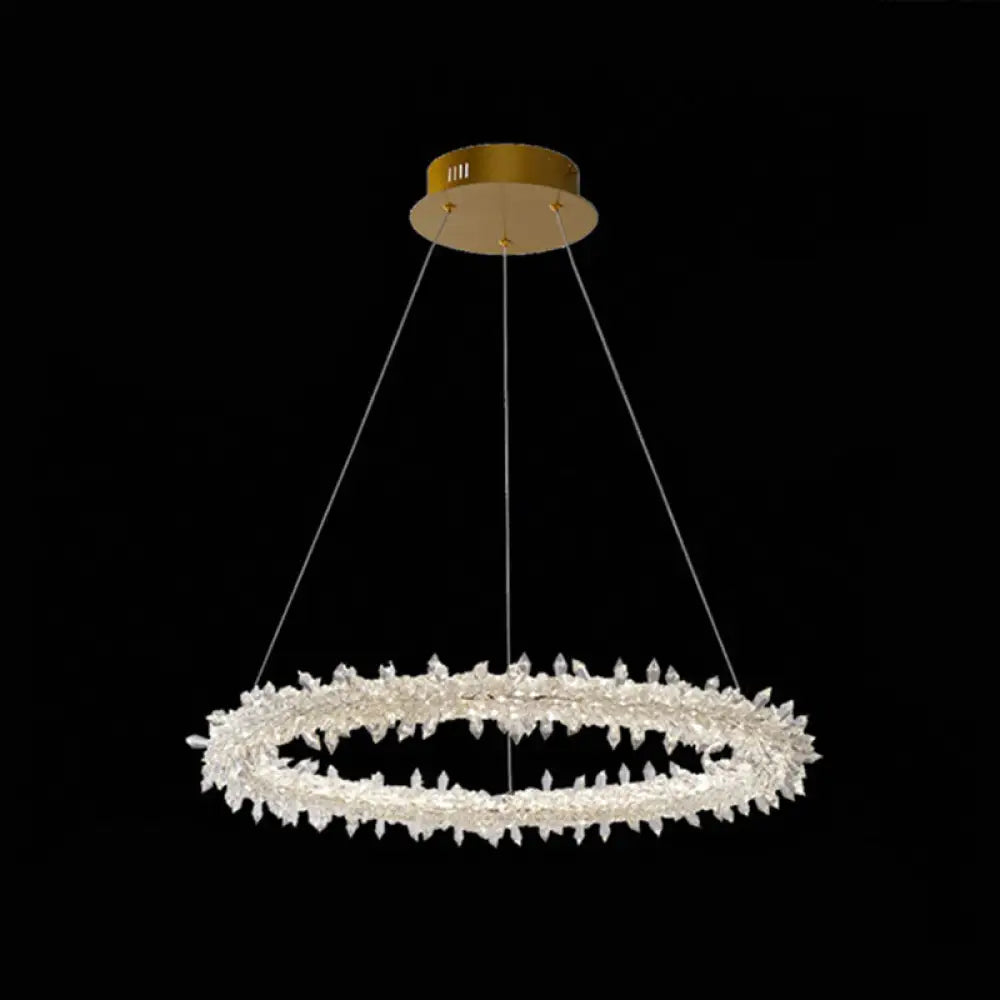 Crystal Flower Chandelier Light for Modern Living Rooms