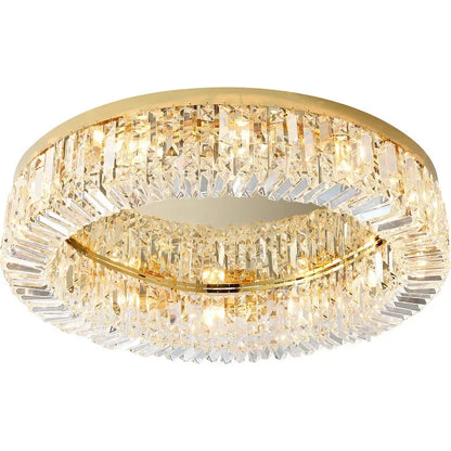 Crystal LED Chandelier Ceiling Light - Gold