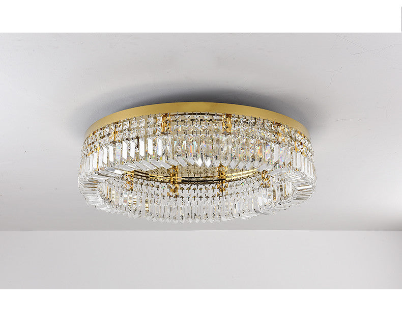 Crystal LED Chandelier Ceiling Light - Gold