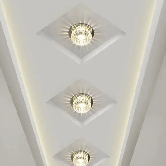 DecorBites™ DecorBites™ Lámpara de techo mini LED Crystal Donut: Lámpara moderna semiempotrada (luz cálida/blanca/multicolor)