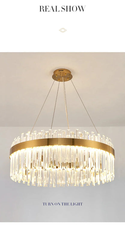 Crystal Pendant Chandelier for Home Decor - Chandelier