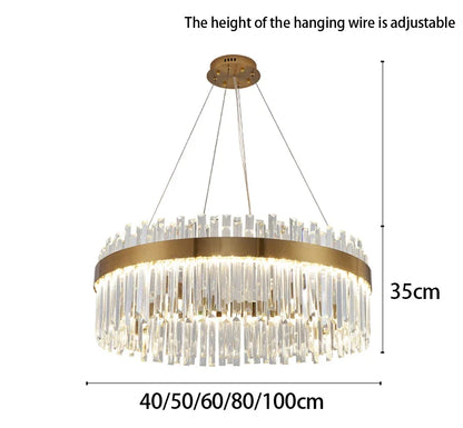 Crystal Pendant Chandelier for Home Decor - Chandelier