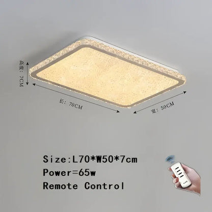 Rectangular ceiling lamp with textured golden-yellow illuminated surface and silver frame for decorbites crystal round ceiling
