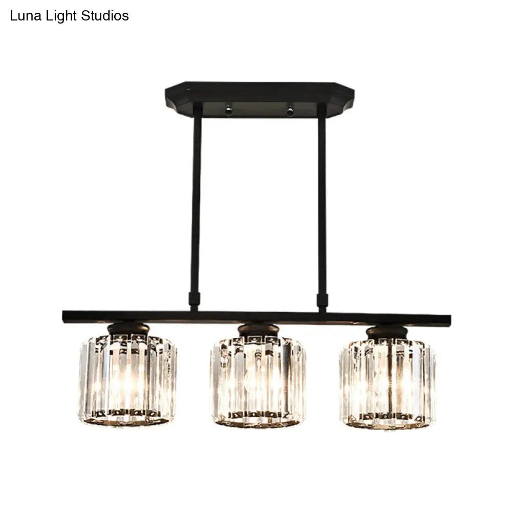 DecorBites™ Crystal Shade Ceiling Light for Dining Room Island in Simple Style