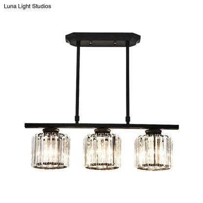 DecorBites™ Crystal Shade Ceiling Light for Dining Room Island in Simple Style