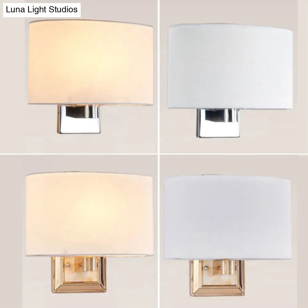 DecorBites™ Curved Wall Mounted Lamp: Minimalist 1-Light Sconce Light, Chrome/Gold Finish for Dining Room